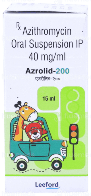 Azrolid 200 Suspension 15Ml